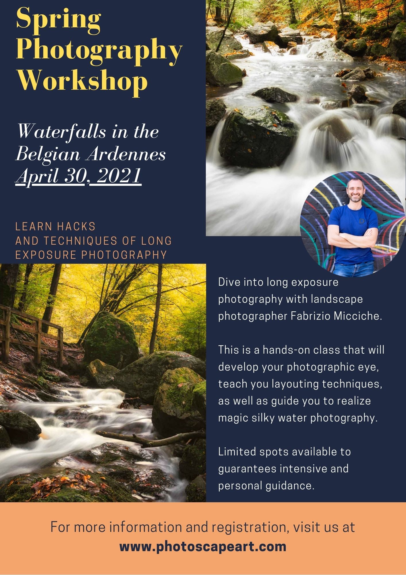 Spring Photography workshop ‘Waterfalls in the Ardennes’_